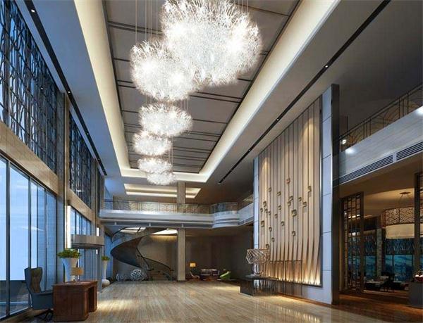 酒店大堂藝術吊燈定制生產 一站式燈具照明設計廠家